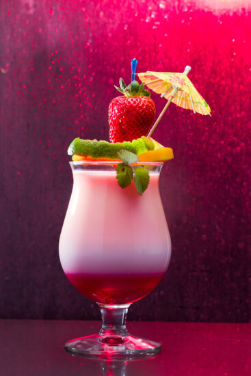 Fresh tropical cocktail
